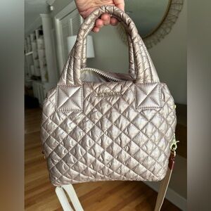 MZ Wallace small Sutton. Rose gold metallic